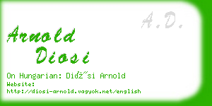 arnold diosi business card